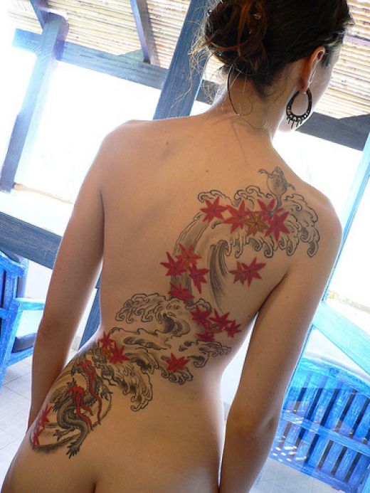 Girl Back Tattoos