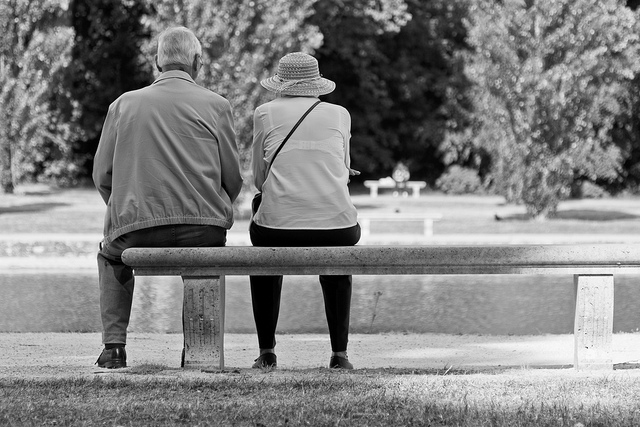 Old Couple on a Bench