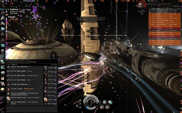 Space battles in Eve Online