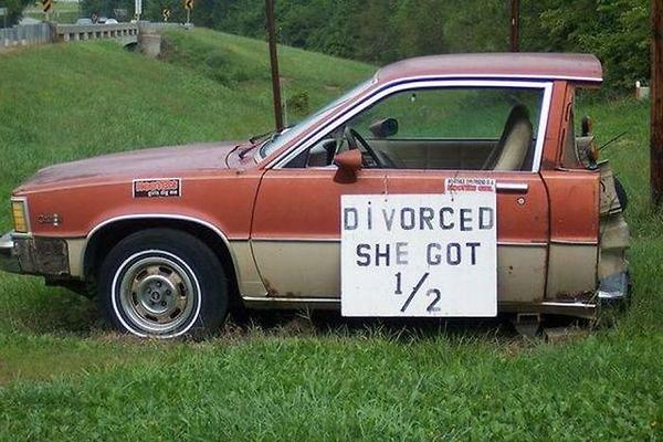 half car from divorce