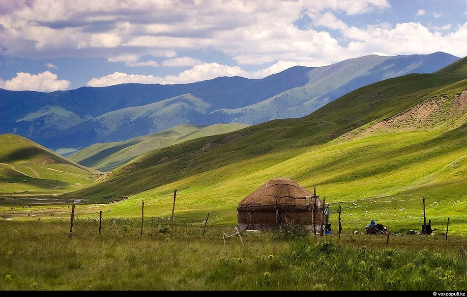The steppes of Kazakhstan