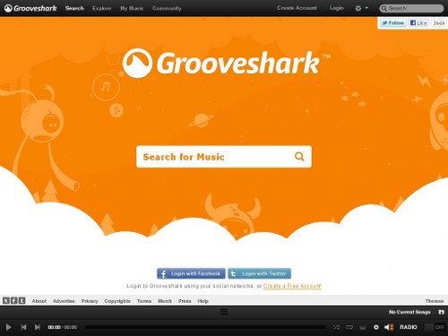 grooveshark popular music streaming apps