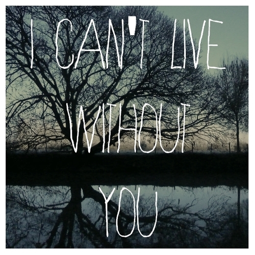 i can't live without you