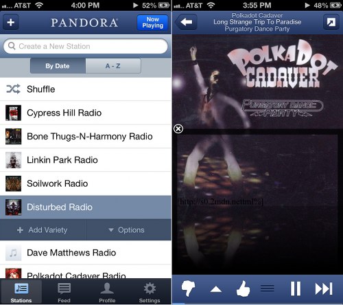 pandora popular music streaming apps