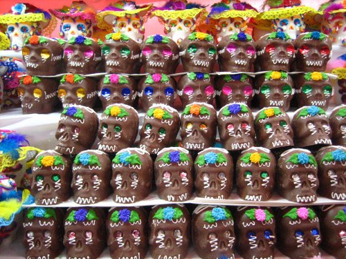 day of the dead chocolate skull