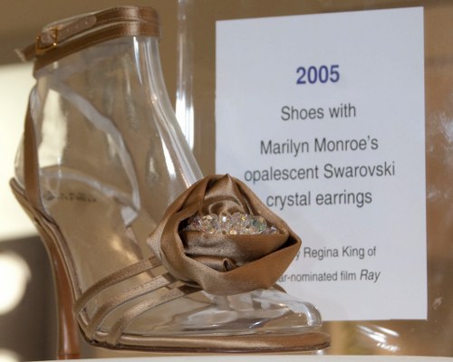 Marilyn Monroe Swarovski Crystals Earrings Shoes
