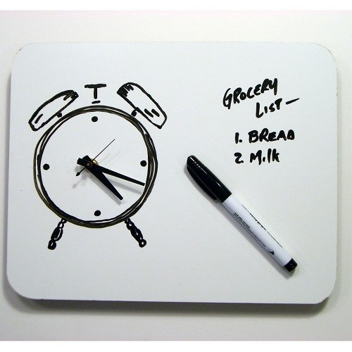 white board clock