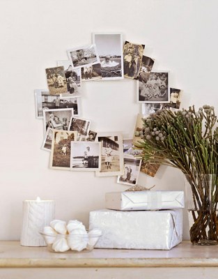 christmas decorating ideas photo wreath