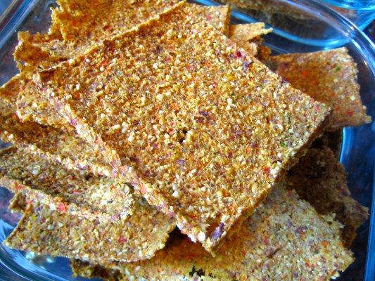 raw food recipes raw vegetable crackers