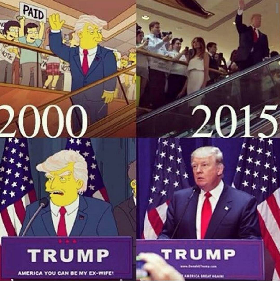 6 prophecies of the Simpsons Oracle - Donald Trump President
