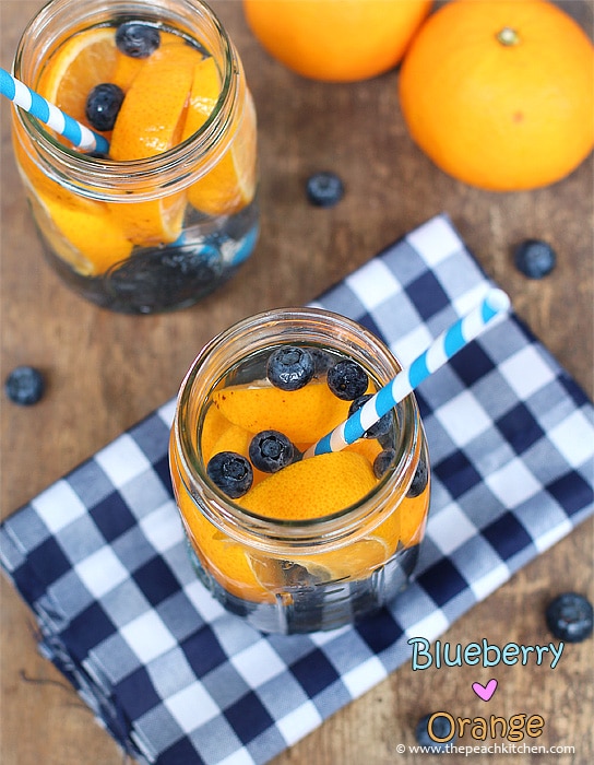blueberry and orange detox water