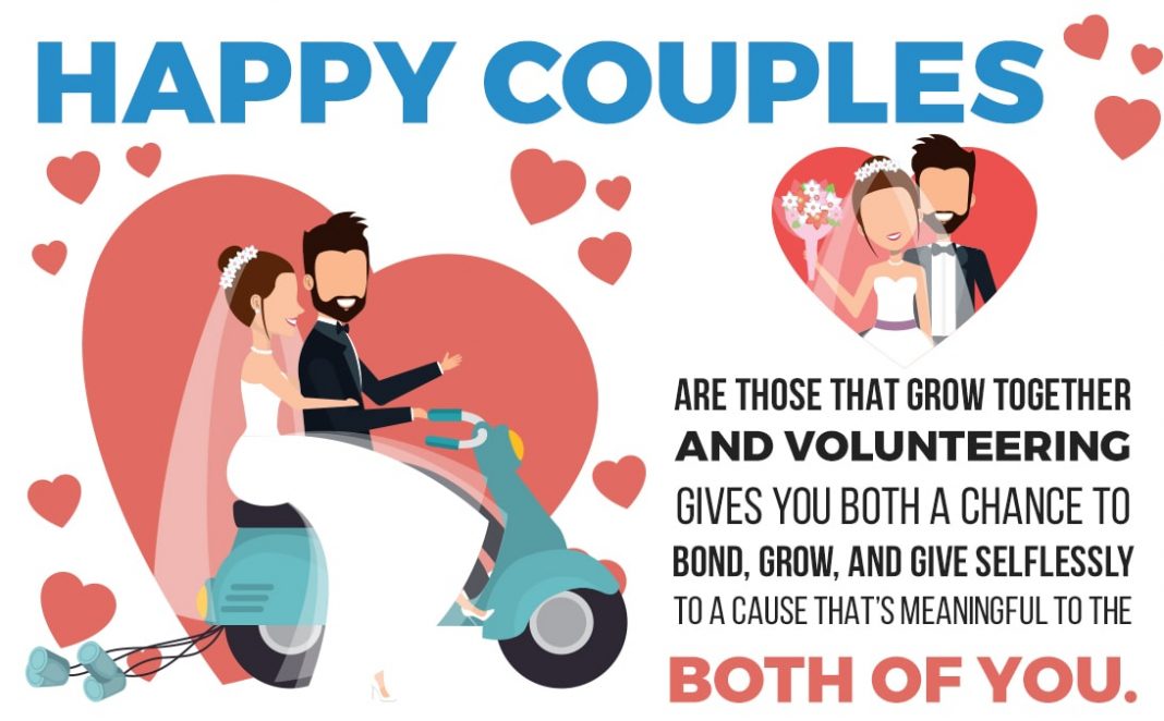 Volunteering helps couples bond