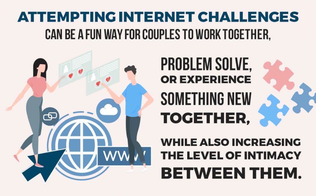 Attempting internet challenges help couples bond